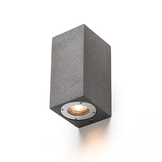 RENDL outdoor lamp KANE II wall  concrete/dark granite 230V LED GU10 2x5W IP65 R13794 1