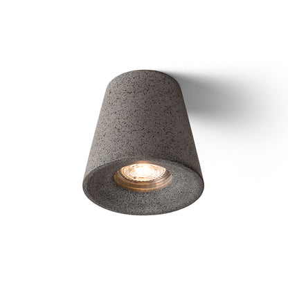 RENDL surface mounted lamp VOLCA ceiling  concrete/dark granite 230V LED GU10 5W R13795 1