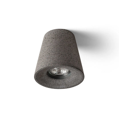 RENDL surface mounted lamp VOLCA ceiling  concrete/dark granite 230V LED GU10 5W R13795 5