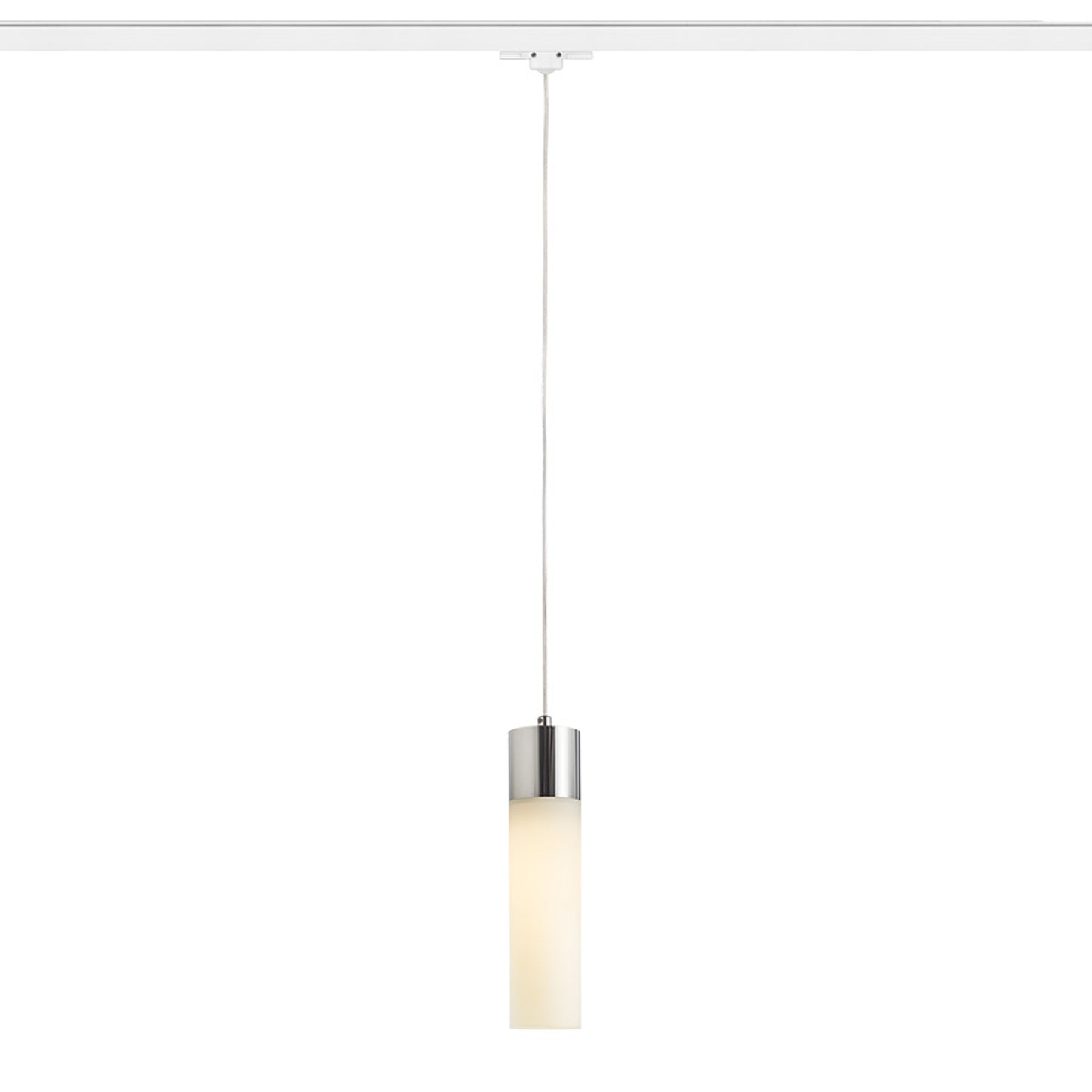 RENDL 3-circuit track system EIGHT for 3-circuit tracks pendant  opal-colored glass/chrome 230V LED E27 11W R13854 1