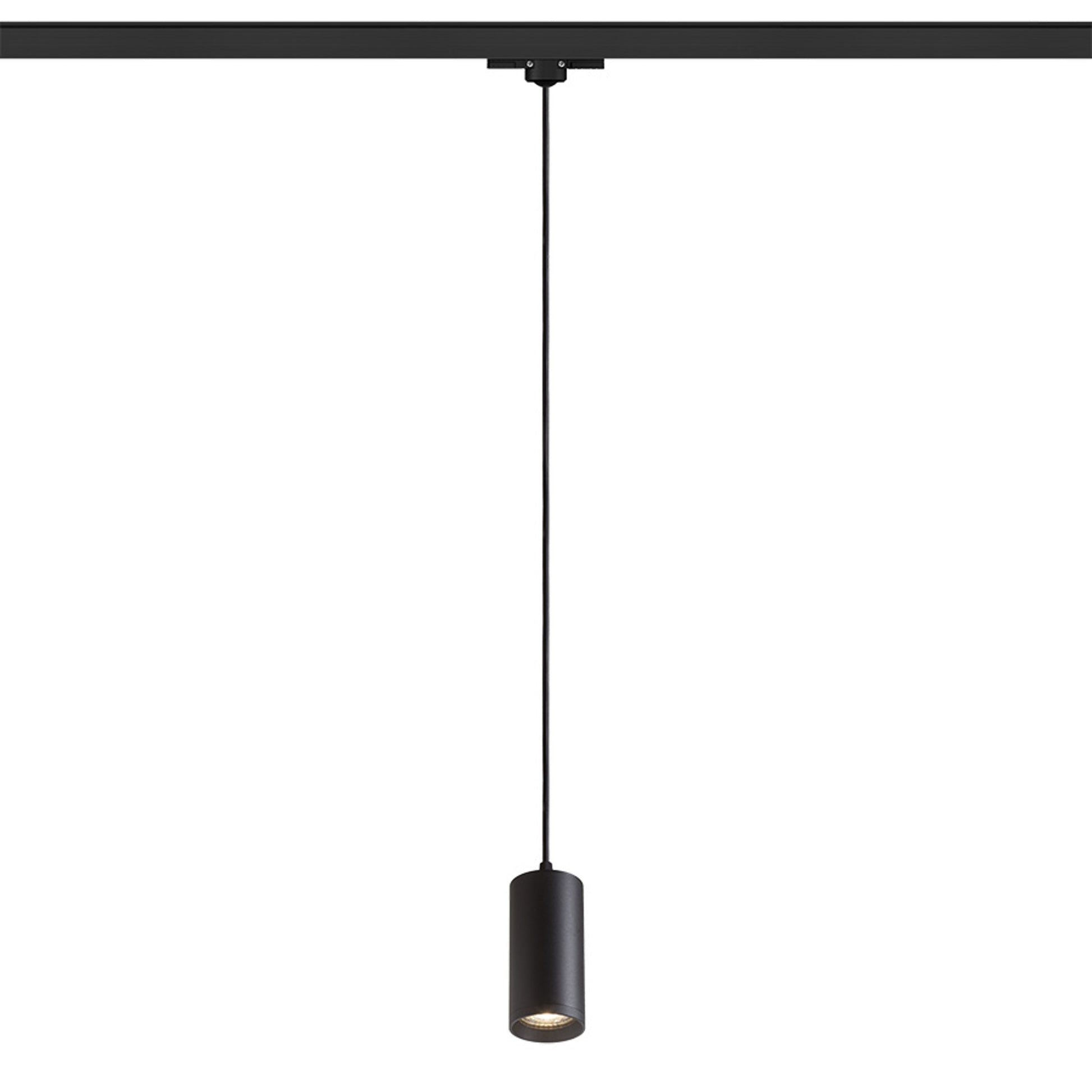 RENDL 3-circuit track system BELENOS for 3-circuit tracks pendant black 230V LED GU10 9W R13858 1