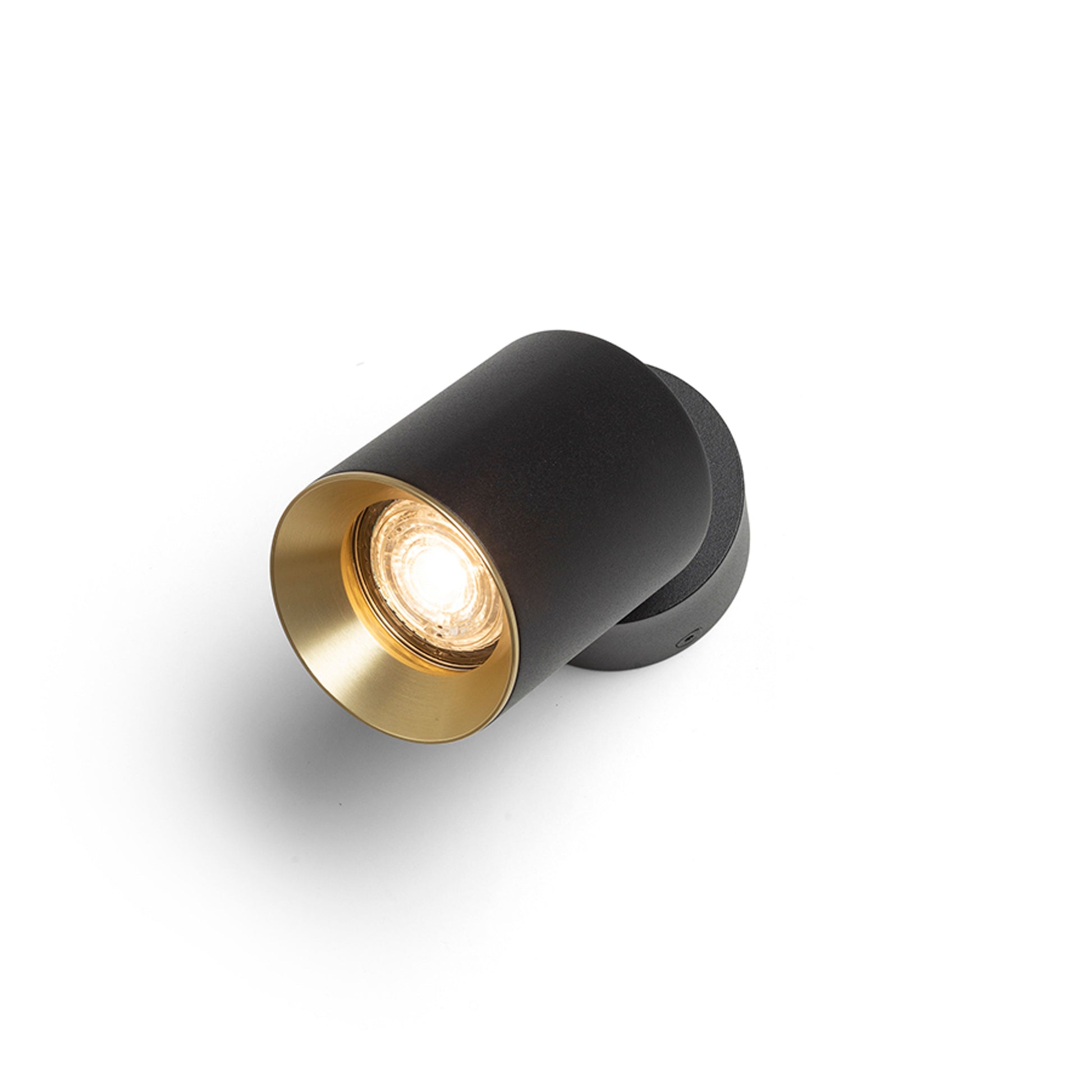 RENDL spotlight DARIO ceiling black brushed brass 230V LED GU10 9W R13868 4