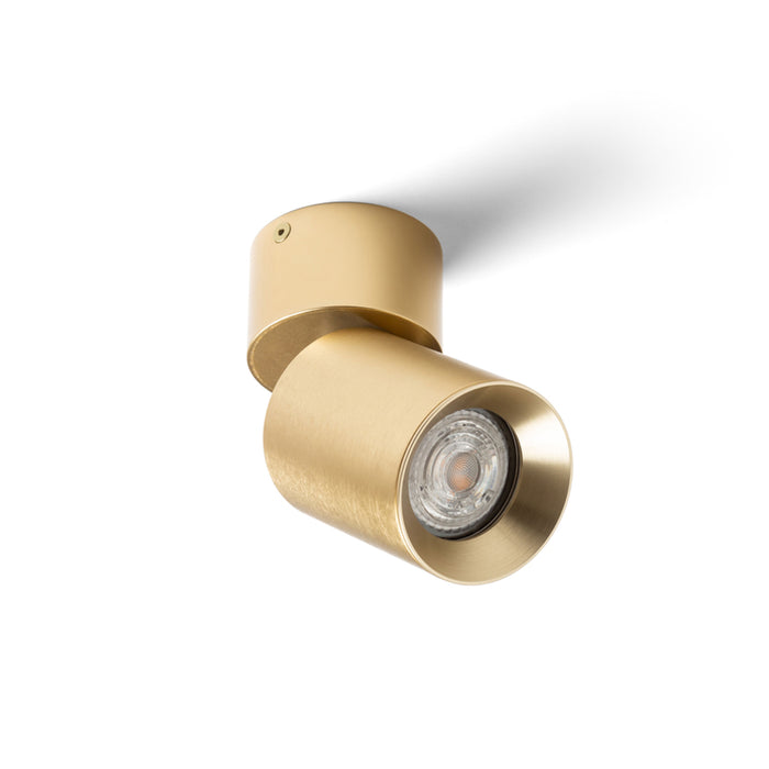 RENDL spotlight DARIO ceiling  brushed brass 230V LED GU10 9W R13869 2