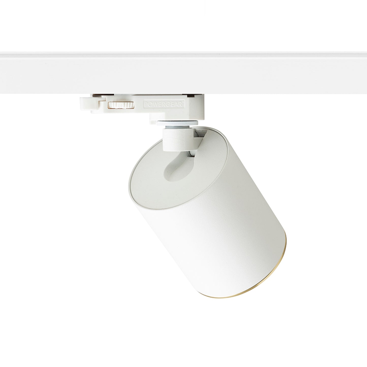 RENDL 3-circuit track system DARIO for 3-circuit tracks white brushed brass 230V LED GU10 9W R13873 2