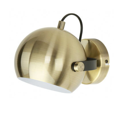RENDL spotlight AGNETA surface mounted  brushed brass/black 230V LED E27 11W R13895 5