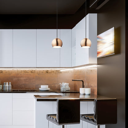 RENDL pendant lamp AGNETA pendant  brushed copper 230V LED E27 11W R13900 4