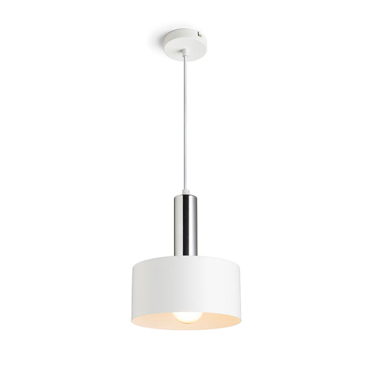 RENDL pendant lamp GIULIA 20 pendant white chrome 230V LED E27 15W R13910 1