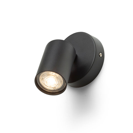 RENDL spotlight DUDE R surface mounted black 230V LED GU10 9W R13919 1