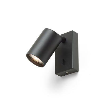 RENDL spotlight DUDE wall black 230V LED GU10 9W R13925 3