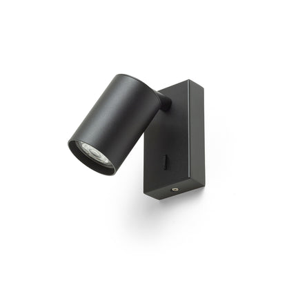RENDL spotlight DUDE wall black 230V LED GU10 9W R13925 6