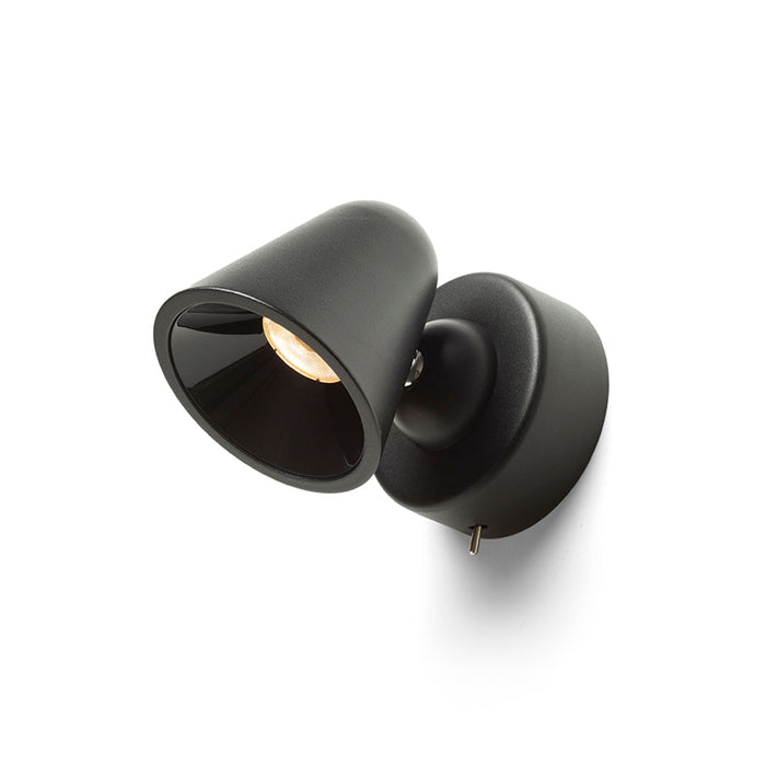 RENDL spotlight STIG wall black  230V LED 5.6W 34°  3000K R13941 1