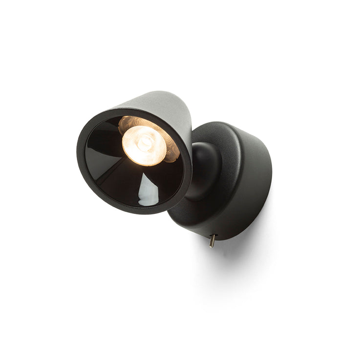 RENDL spotlight STIG wall black  230V LED 5.6W 34°  3000K R13941 2