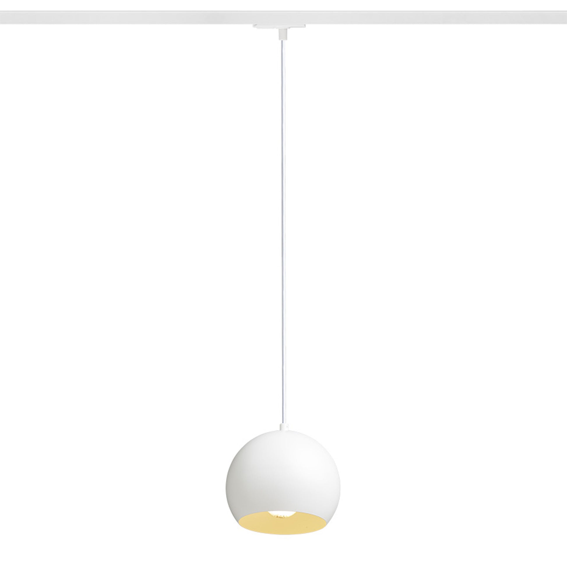 RENDL 1-circuit track system AGNETA for 1-circuit tracks pendant white  230V LED E27 11W R13970 1