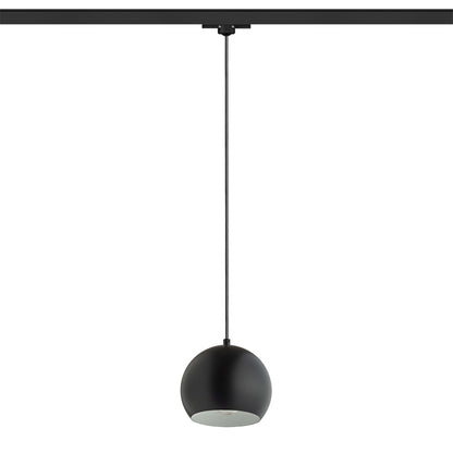 RENDL 3-circuit track system AGNETA for 3-circuit tracks pendant black  230V LED E27 11W R13975 2