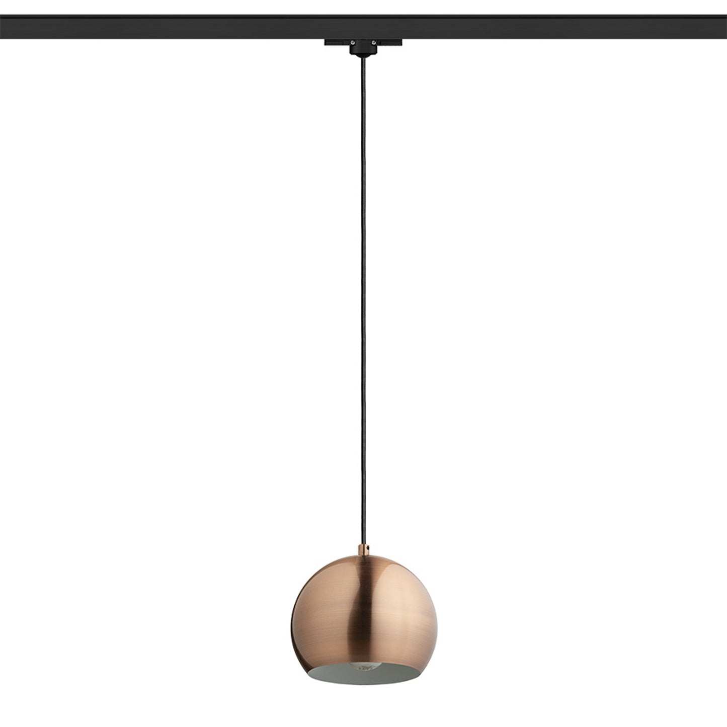 RENDL 3-circuit track system AGNETA for 3-circuit tracks pendant  brushed copper 230V LED E27 11W R13977 2