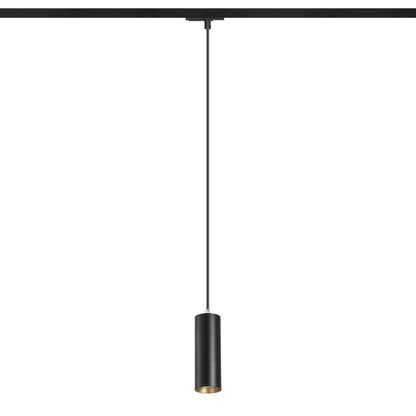 RENDL 1-circuit track system MAVRO for 1-circuit tracks pendant black/gold 230V LED 12W 38° 3000K R13982 1
