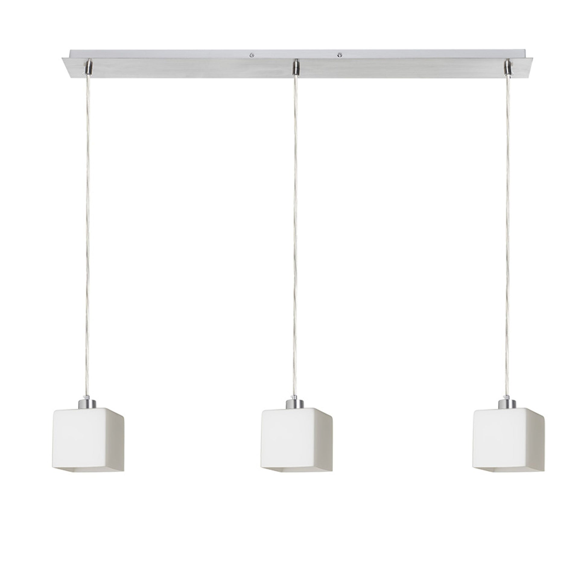 RENDL pendant lamp DADOS III 80 pendant  opal-colored glass/chrome 230V LED E27 3x11W R14022 1
