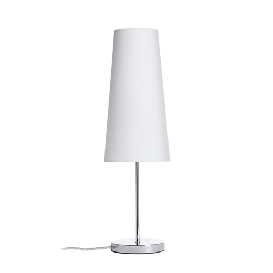 RENDL table lamp NYC/CONNY 15/30 table  Polycotton white/chrome 230V LED E27 11W R14049 1