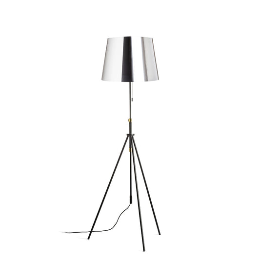 RENDL floor lamp LUTON/ILUSION floor  chrome foil/black/metal 230V LED E27 15W R14065 1