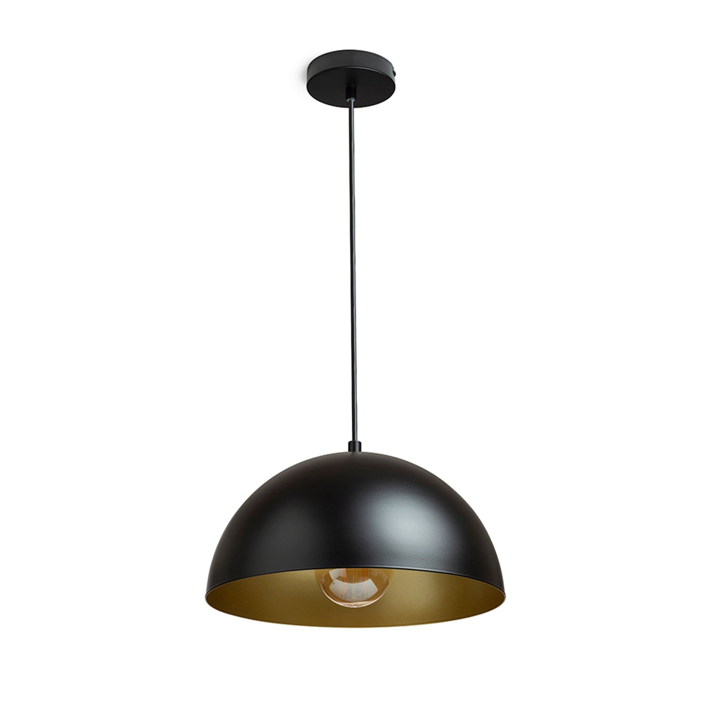 RENDL pendant lamp GLADYS 30 pendant black/gold  230V LED E27 15W R14110 4