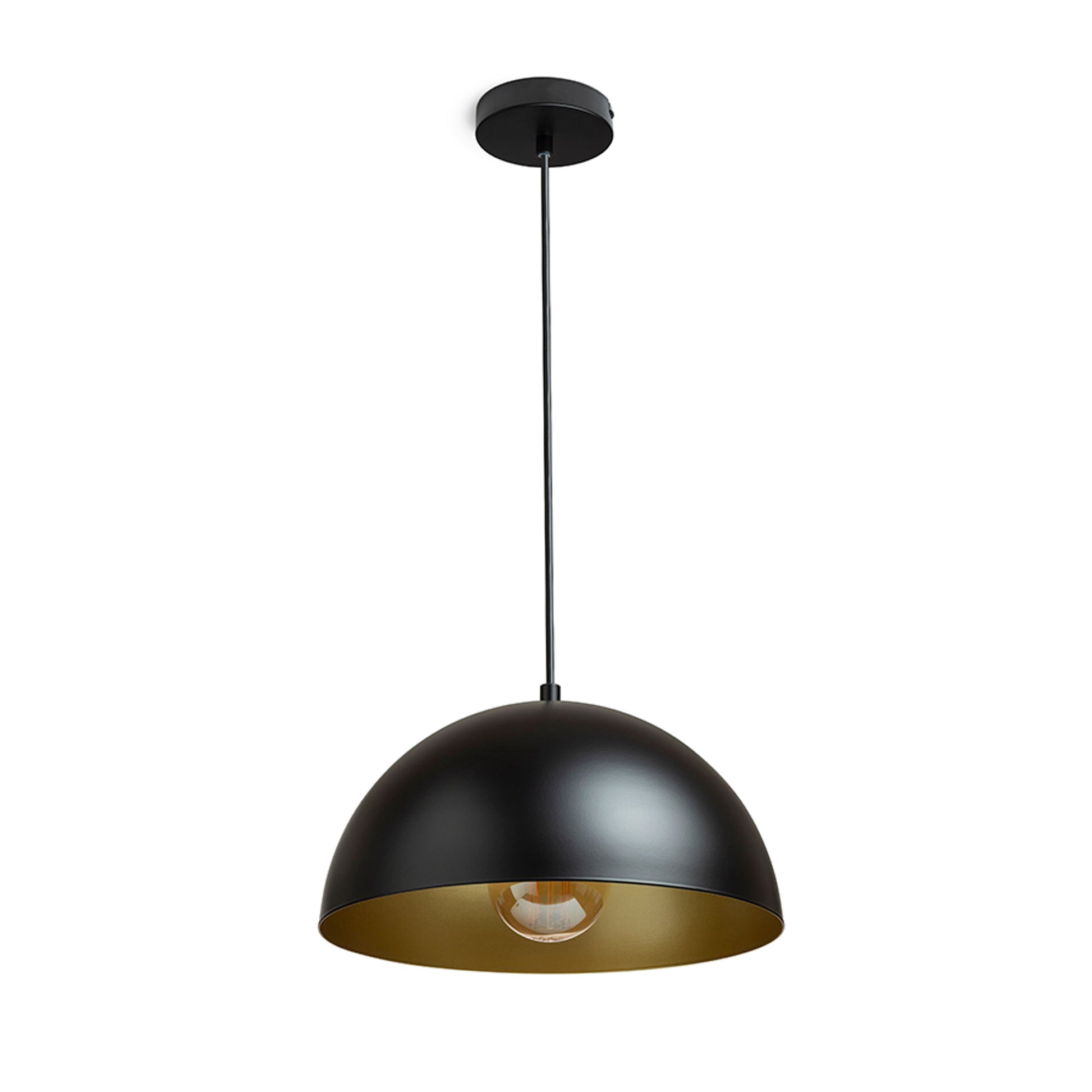 RENDL pendant lamp GLADYS 30 pendant black/gold  230V LED E27 15W R14110 4
