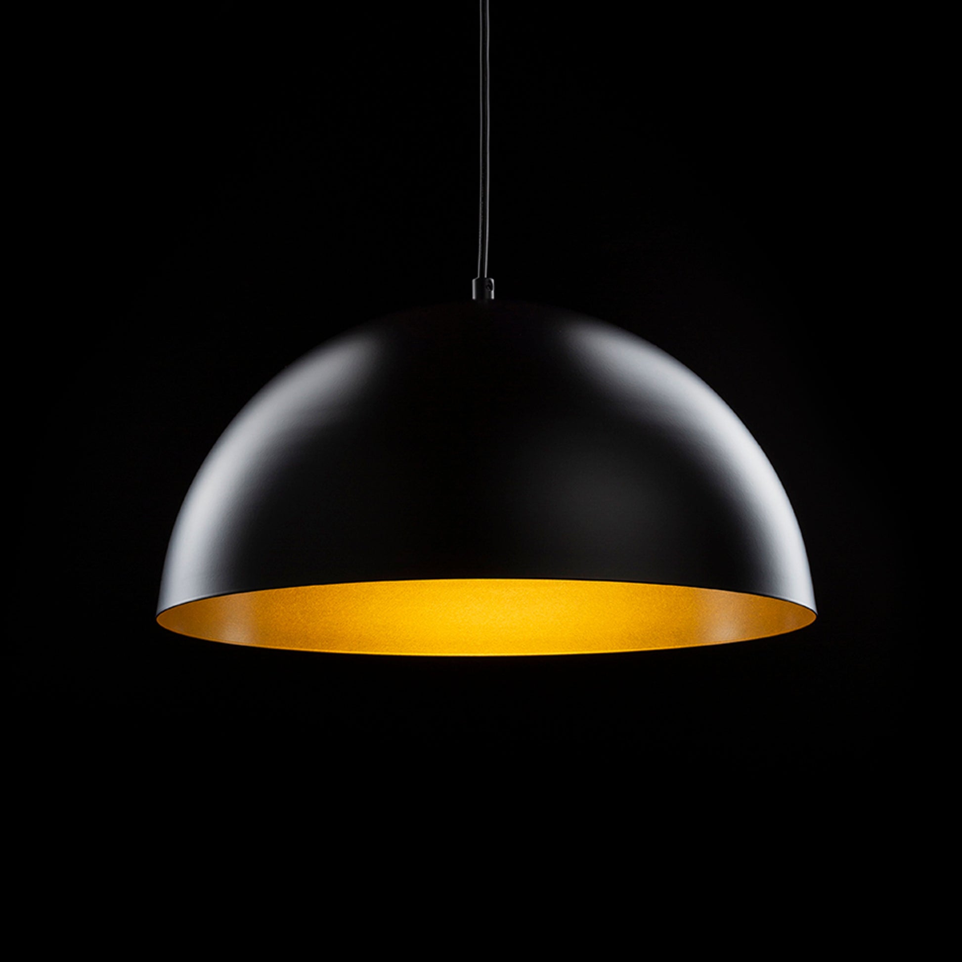 RENDL pendant lamp GLADYS 40 pendant black/gold 230V LED E27 30W R14114 3