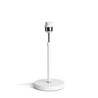RENDL shades, shade bases, pendent sets EMMETT table base white chrome 230V LED E27 15W R14115 1