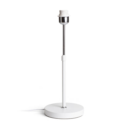 RENDL shades, shade bases, pendent sets EMMETT table base white chrome 230V LED E27 15W R14115 2