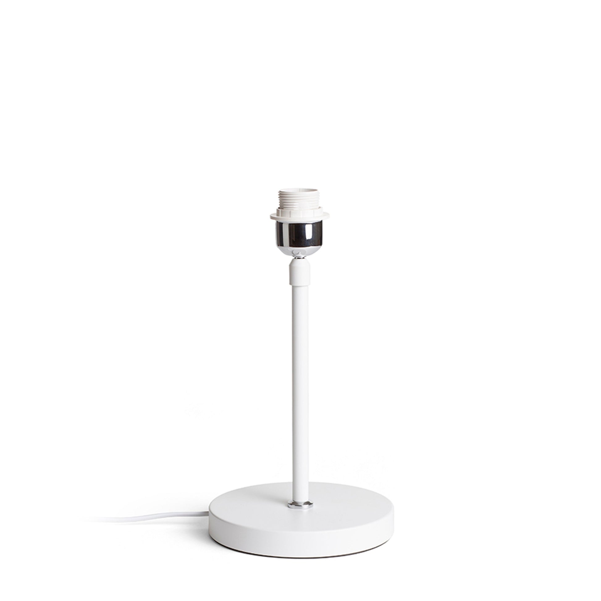 RENDL shades, shade bases, pendent sets EMMETT table base white chrome 230V LED E27 15W R14115 3