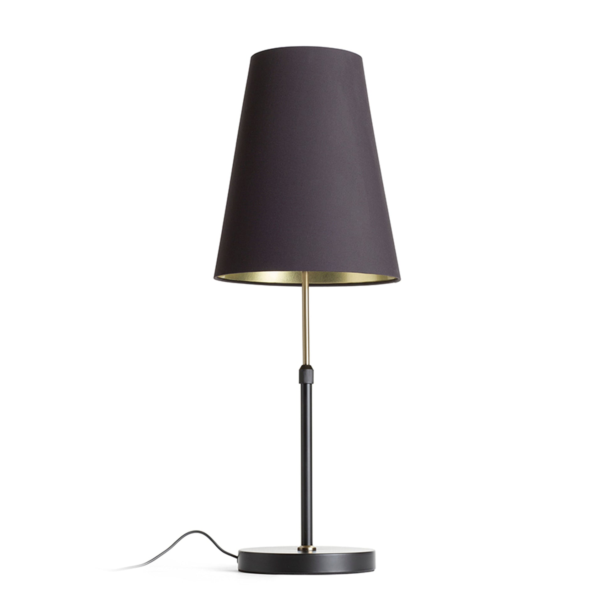RENDL shades, shade bases, pendent sets EMMETT table base black old brass 230V LED E27 15W R14116 5