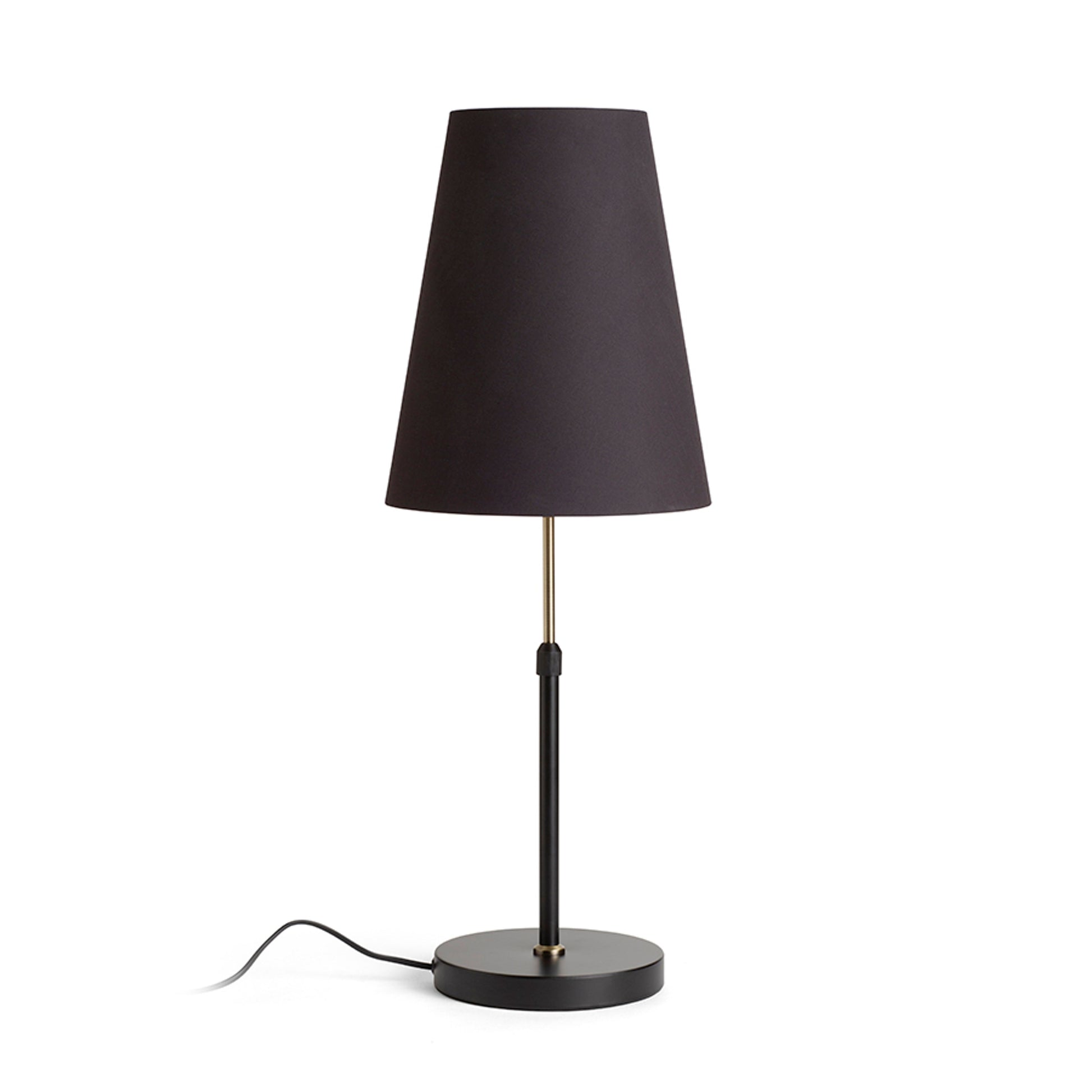 RENDL shades, shade bases, pendent sets EMMETT table base black old brass 230V LED E27 15W R14116 6