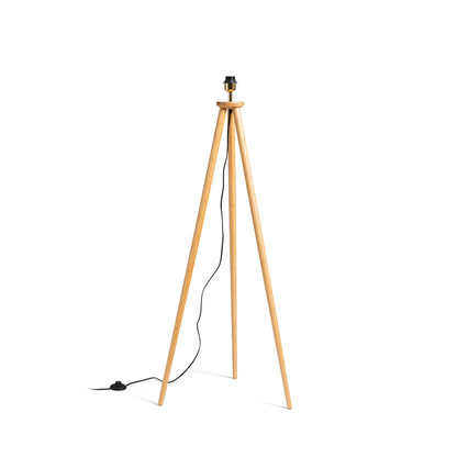 RENDL shades, shade bases, pendent sets BASCO floor base bamboo 230V LED E27 15W R14147 1