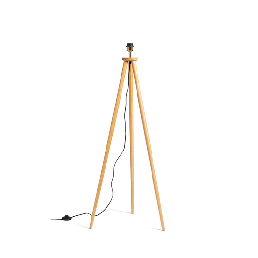 RENDL shades, shade bases, pendent sets BASCO floor base bamboo 230V LED E27 15W R14147 1