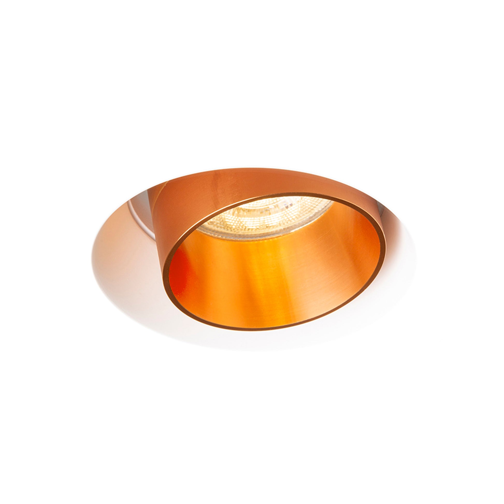 RENDL recessed light DAYTONA directional plaster/brushed copper 230V LED GU10 8W R14162 1
