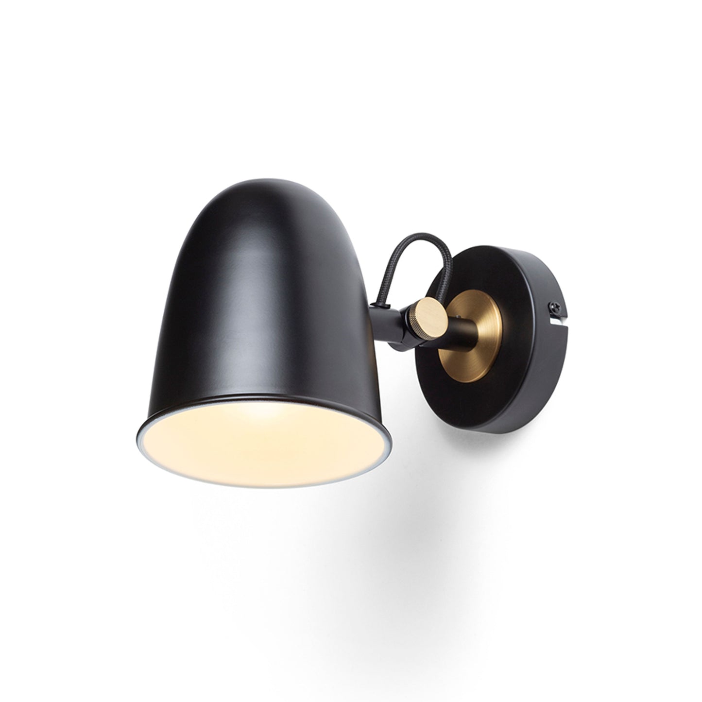 RENDL spotlight DANNY wall black brass 230V LED E14 5W R14186 2