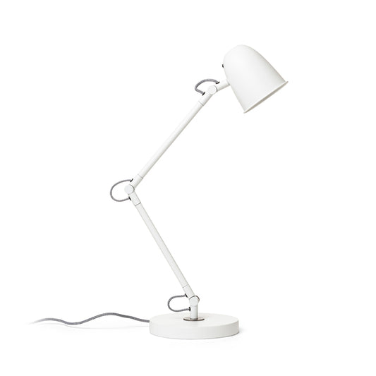 RENDL table lamp DANNY table white matt nickel 230V LED E14 5W R14187 1
