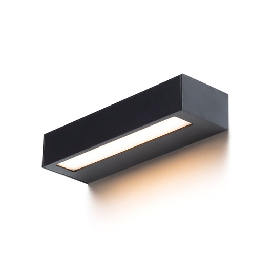 RENDL outdoor lamp ASTER 25 wall black frosted acrylic 230V LED 2x6W IP65 3000K R14198 1