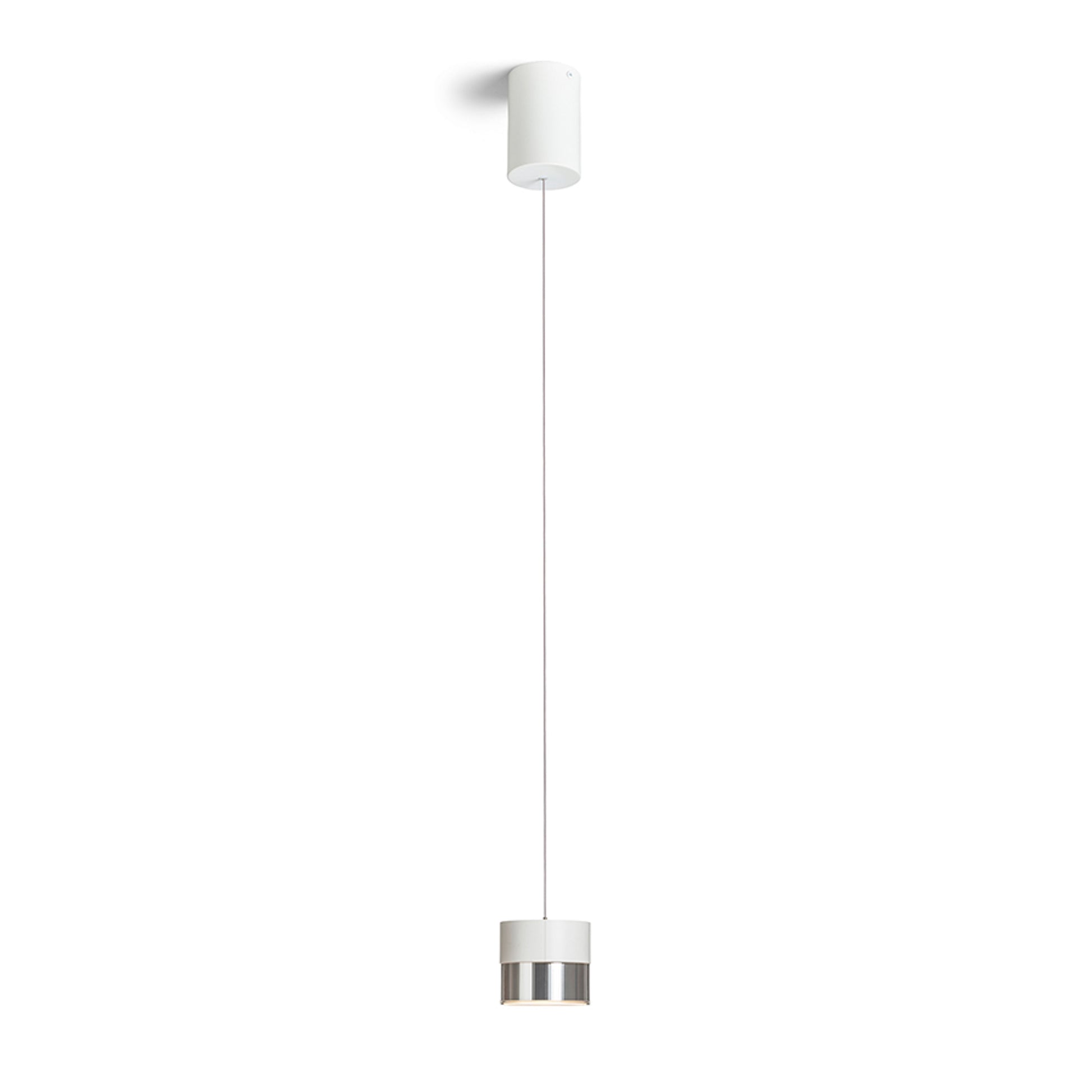 RENDL pendant lamp JUNIPER height adjustable pendant white chrome 230V LED 15W 30°  3000K R14218 2