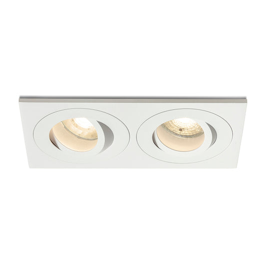 RENDL recessed light GALO II recessed white 230V LED GU10 9W IP65 R14225 1