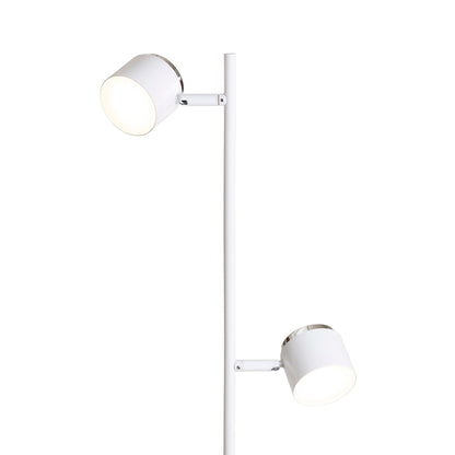 RENDL floor lamp NOVA II floor white chrome/frosted acrylic 230V LED 2x3.5W 3000K R14276 2
