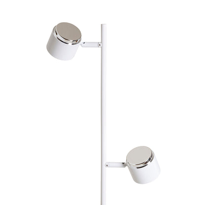 RENDL floor lamp NOVA II floor white chrome/frosted acrylic 230V LED 2x3.5W 3000K R14276 3