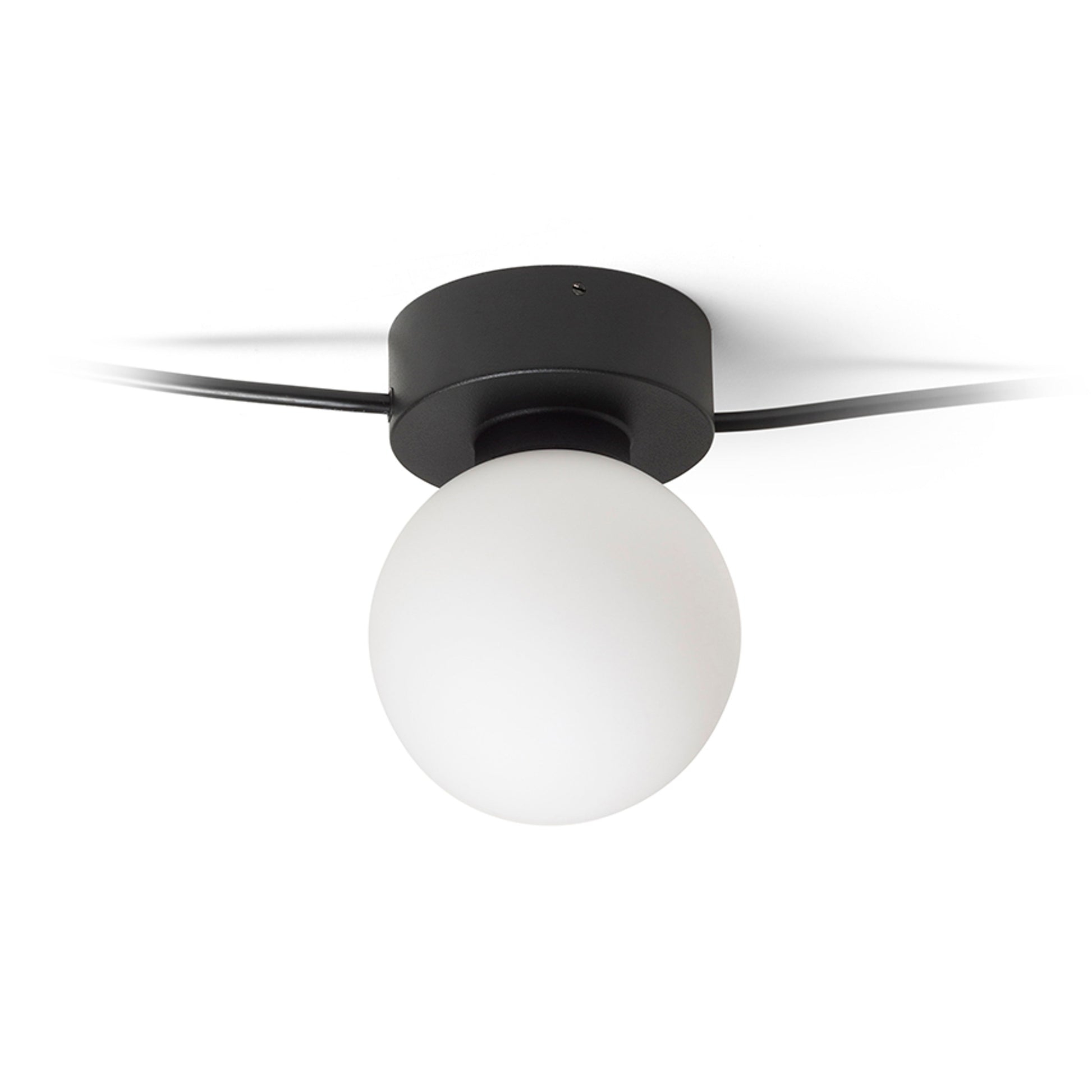 RENDL surface mounted lamp VELA V ceiling black opal-colored glass 230V LED G9 5x6W R14387 2
