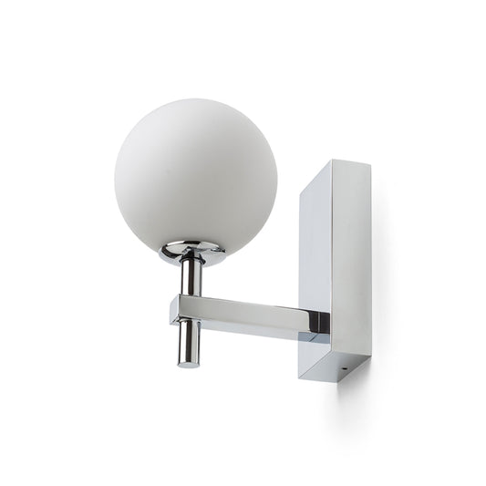 RENDL wall lamp PEGGY wall chrome/opal-colored glass 230V LED G9 6W IP44 R14388 1