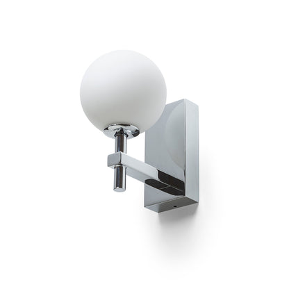 RENDL wall lamp PEGGY wall chrome/opal-colored glass 230V LED G9 6W IP44 R14388 5