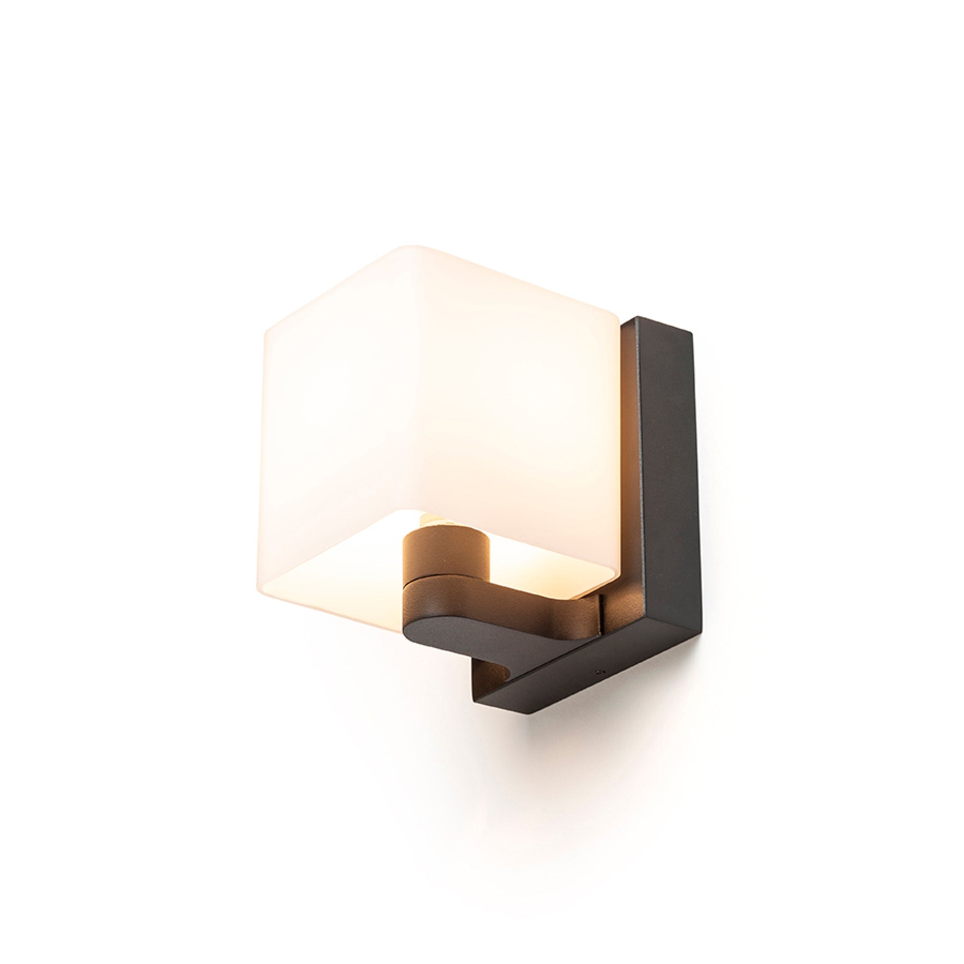 RENDL wall lamp PHILLY wall black opal-colored glass 230V LED G9 7W R14389 2