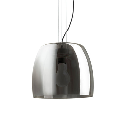 RENDL pendant lamp ORLANDO 35 pendant smoke-colored glass/black 230V LED E27 24W R14396 4