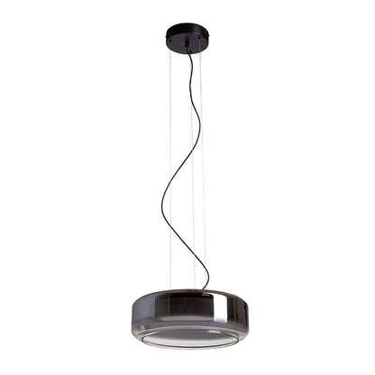 RENDL pendant lamp NAOMI 35 pendant  smoke-colored glass/frosted glass/black 230V LED 18W  3000K R14400 9