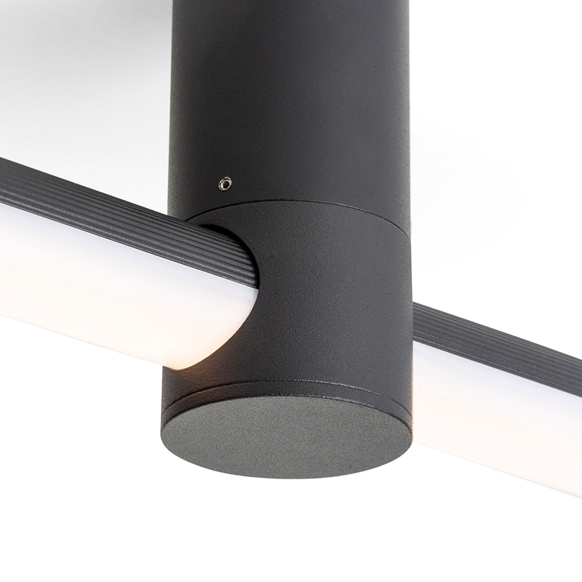 RENDL wall lamp CLARIS 120 surface mounted black frosted acrylic 230V LED 2x12W  3000K R14412 5