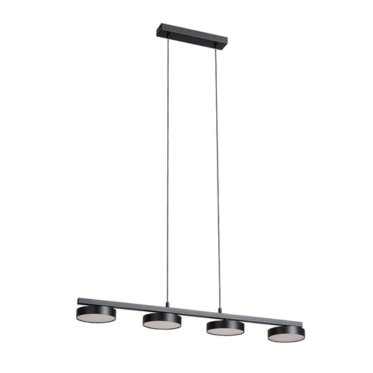 RENDL pendant lamp ARETHA IV pendant black  230V LED 4x12W  3000K R14424 1