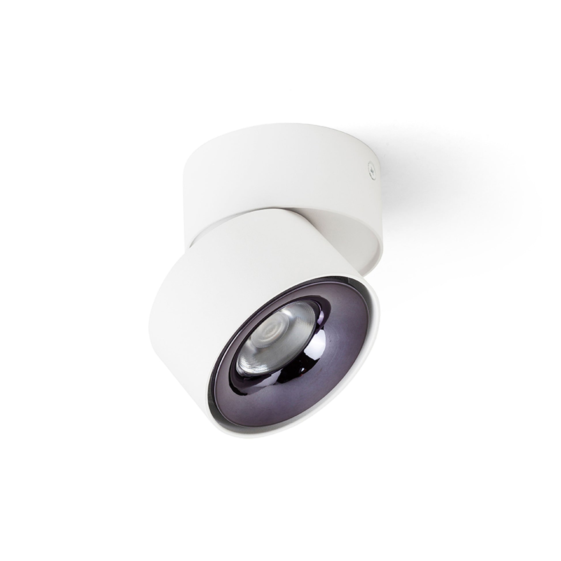 RENDL surface mounted lamp ALBANO surface mounted white black chrome 230V LED 5W  3000K R14425 5